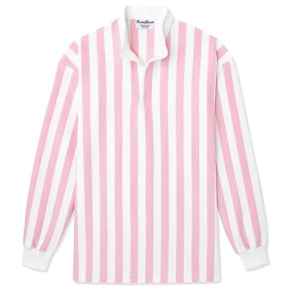 Rowing Blazers Pink and White Striped Cotton Shirt - Picture 1 of 9